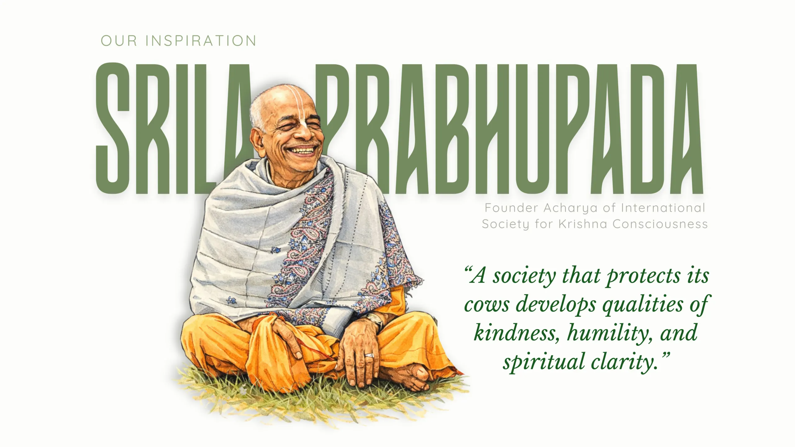 Srila Prabhupada teaching about cow seva and ahimsa at Hare Krishna Valley retreat Australia